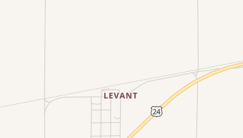 Levant, Kansas map