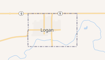 Logan, Kansas map