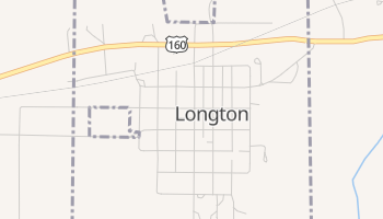 Longton, Kansas map