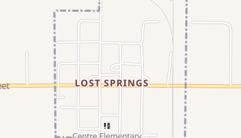 Lost Springs, Kansas map