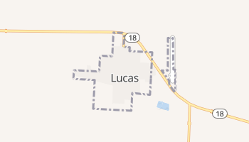 Lucas, Kansas map