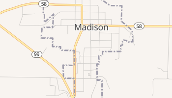 Madison, Kansas map