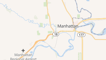 Manhattan, Kansas map