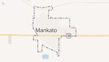 Mankato, Kansas map