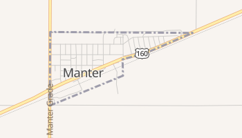 Manter, Kansas map