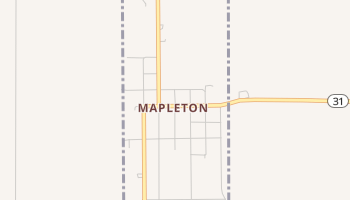 Mapleton, Kansas map