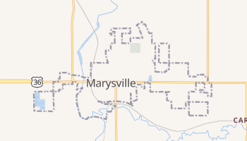 Marysville, Kansas map