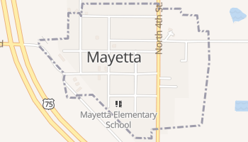 Mayetta, Kansas map