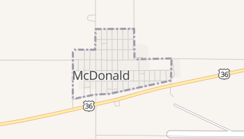 McDonald, Kansas map