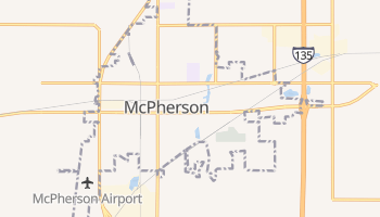 McPherson, Kansas map