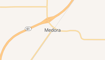 Medora, Kansas map