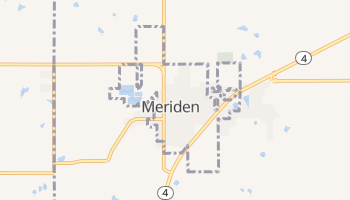 Meriden, Kansas map