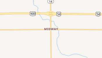 Midway, Kansas map