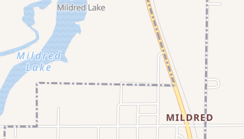 Mildred, Kansas map