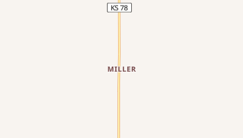Miller, Kansas map