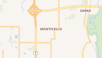 Monticello, Kansas map