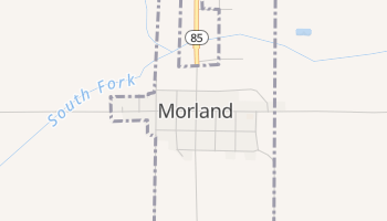 Morland, Kansas map