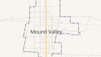 Mound Valley, Kansas map
