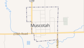Muscotah, Kansas map