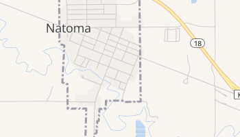 Natoma, Kansas map