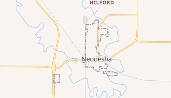 Neodesha, Kansas map