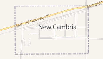 New Cambria, Kansas map