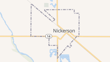 Nickerson, Kansas map