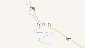 Oak Valley, Kansas map