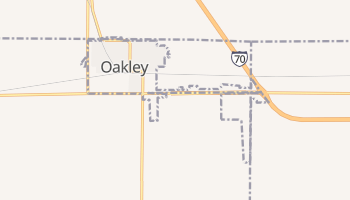 Oakley, Kansas map