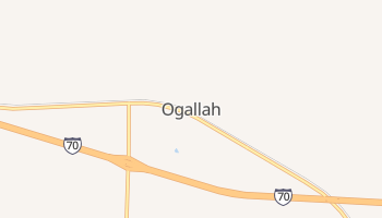 Ogallah, Kansas map