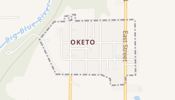 Oketo, Kansas map