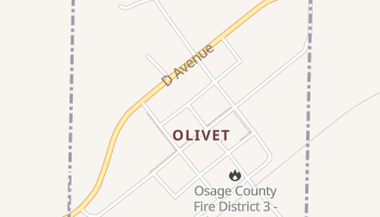 Olivet, Kansas map