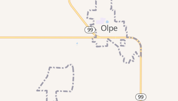 Olpe, Kansas map