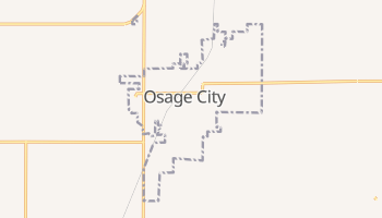 Osage City, Kansas map