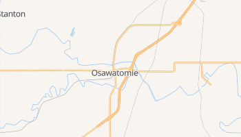 Osawatomie, Kansas map