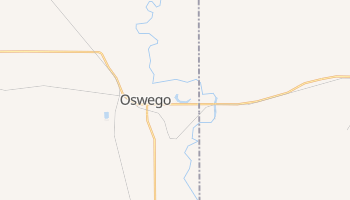 Oswego, Kansas map
