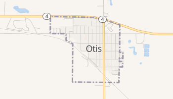 Otis, Kansas map