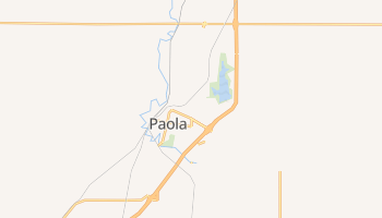Paola, Kansas map