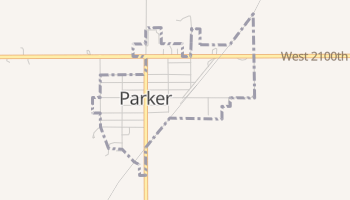 Parker, Kansas map
