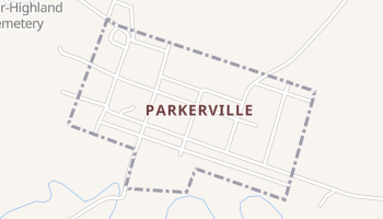 Parkerville, Kansas map