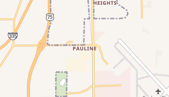 Pauline, Kansas map