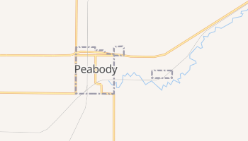 Peabody, Kansas map
