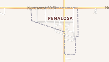 Penalosa, Kansas map