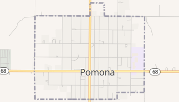 Pomona, Kansas map