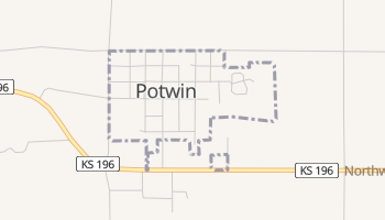 Potwin, Kansas map