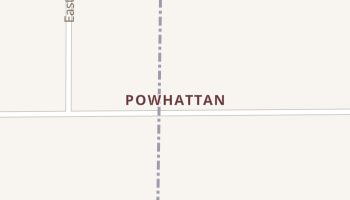 Powhattan, Kansas map