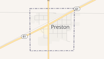Preston, Kansas map