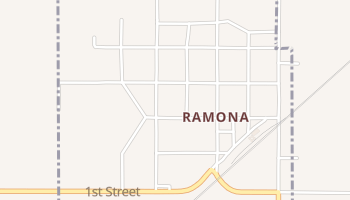 Ramona, Kansas map