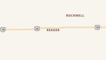 Reager, Kansas map