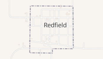 Redfield, Kansas map